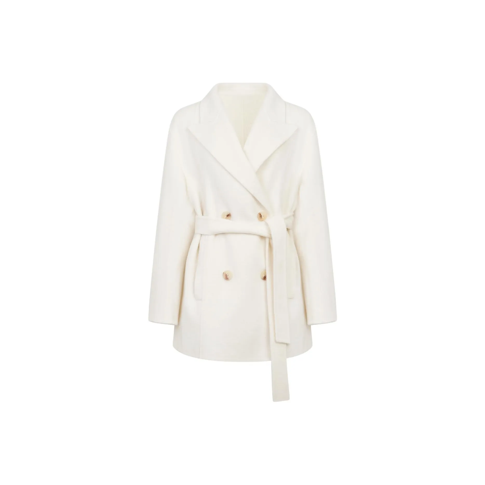 Ann Andelman Экрю Женское Пальто