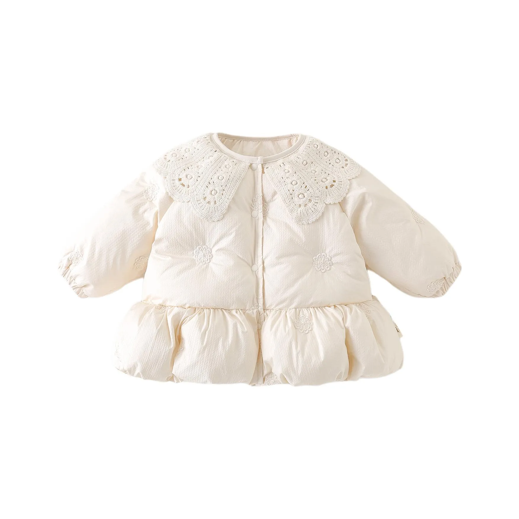 XiaoJinBu Экрю Малыш Утеплённые куртки