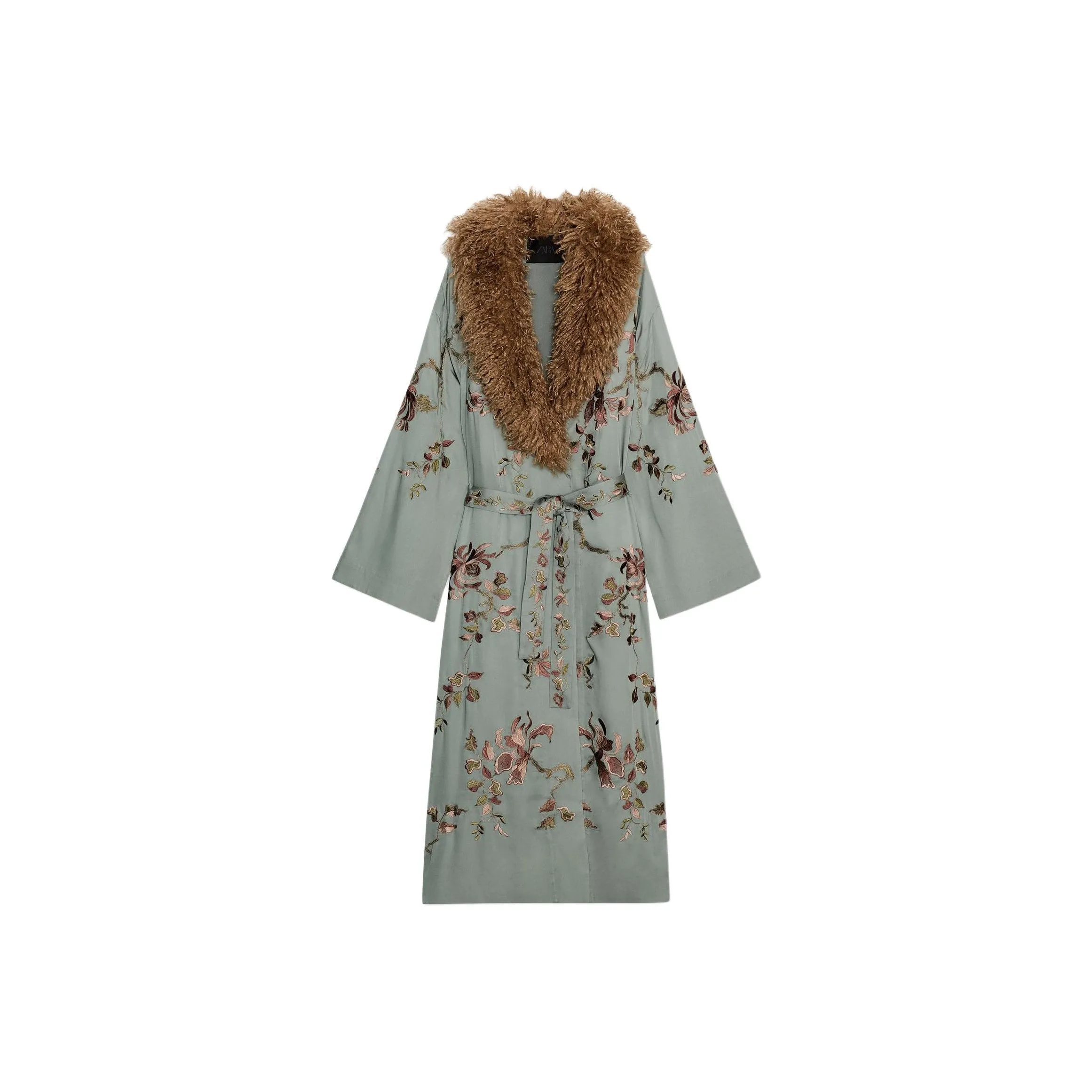 ZARA ZW Series Светло-синий Женский Пальто