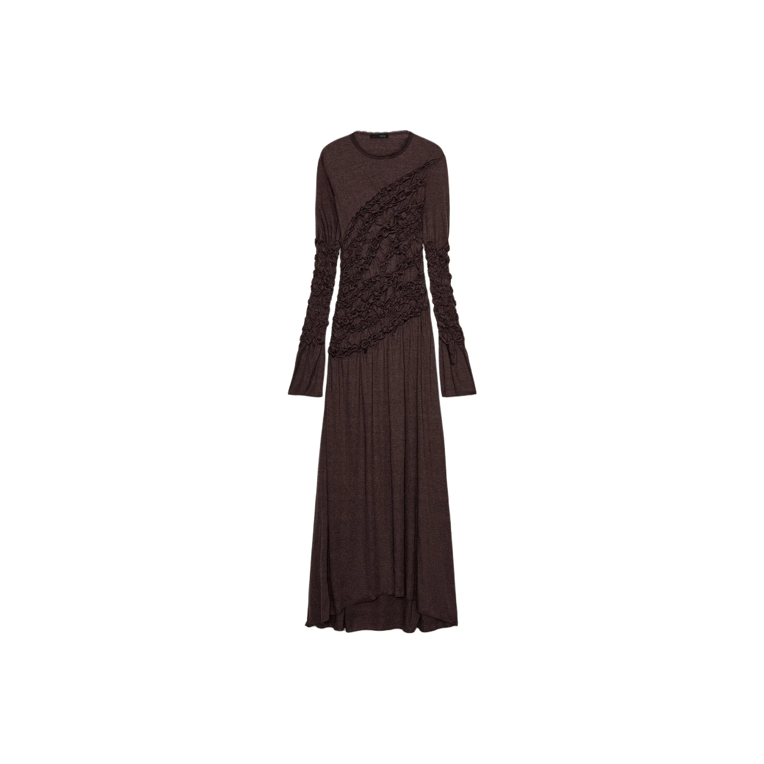 ZARA Длинное платье с длинными рукавами женское