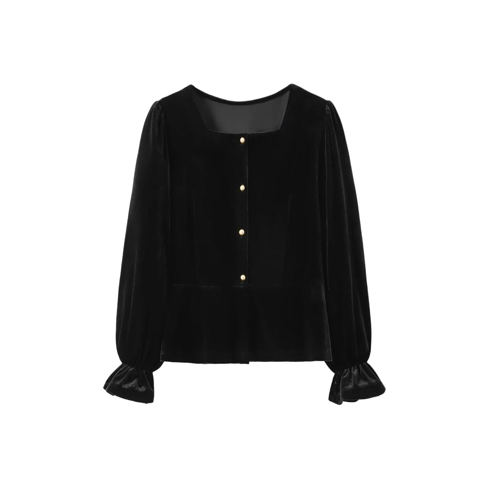 Flowers In Water Черный Бесплатно Подарочный комплект с Water Flower Бренд Крючок и петля Женские Рубашки