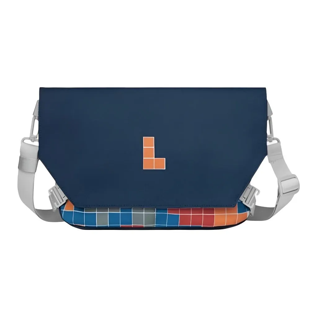 VIHUS Полиэстер Сумка через плечо Стандартная Мужская Темно-синий Белый