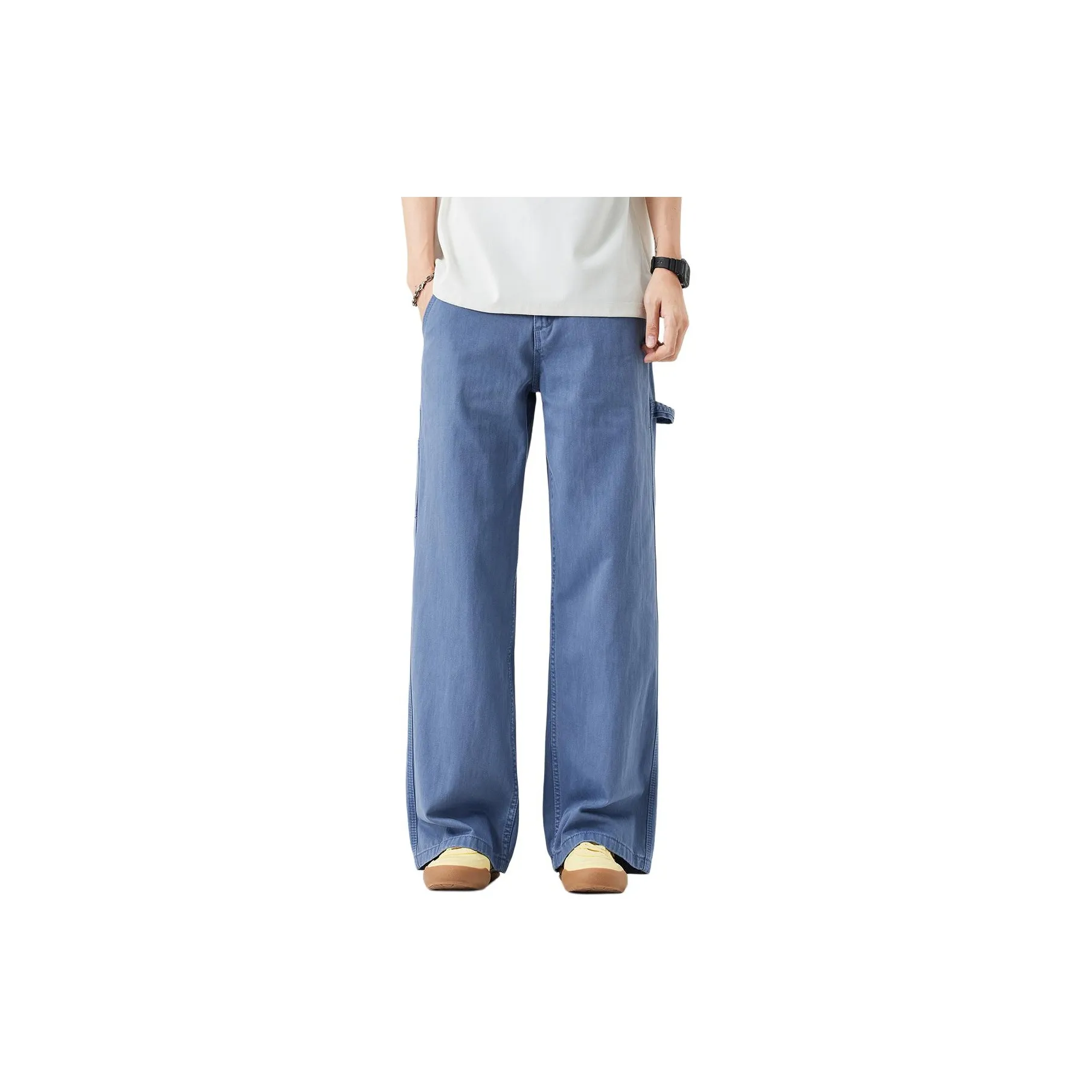 Fingercroxx French Work Blue Unisex Jeans Фингеркрокс Французский Work Синий Унисекс Джинсы