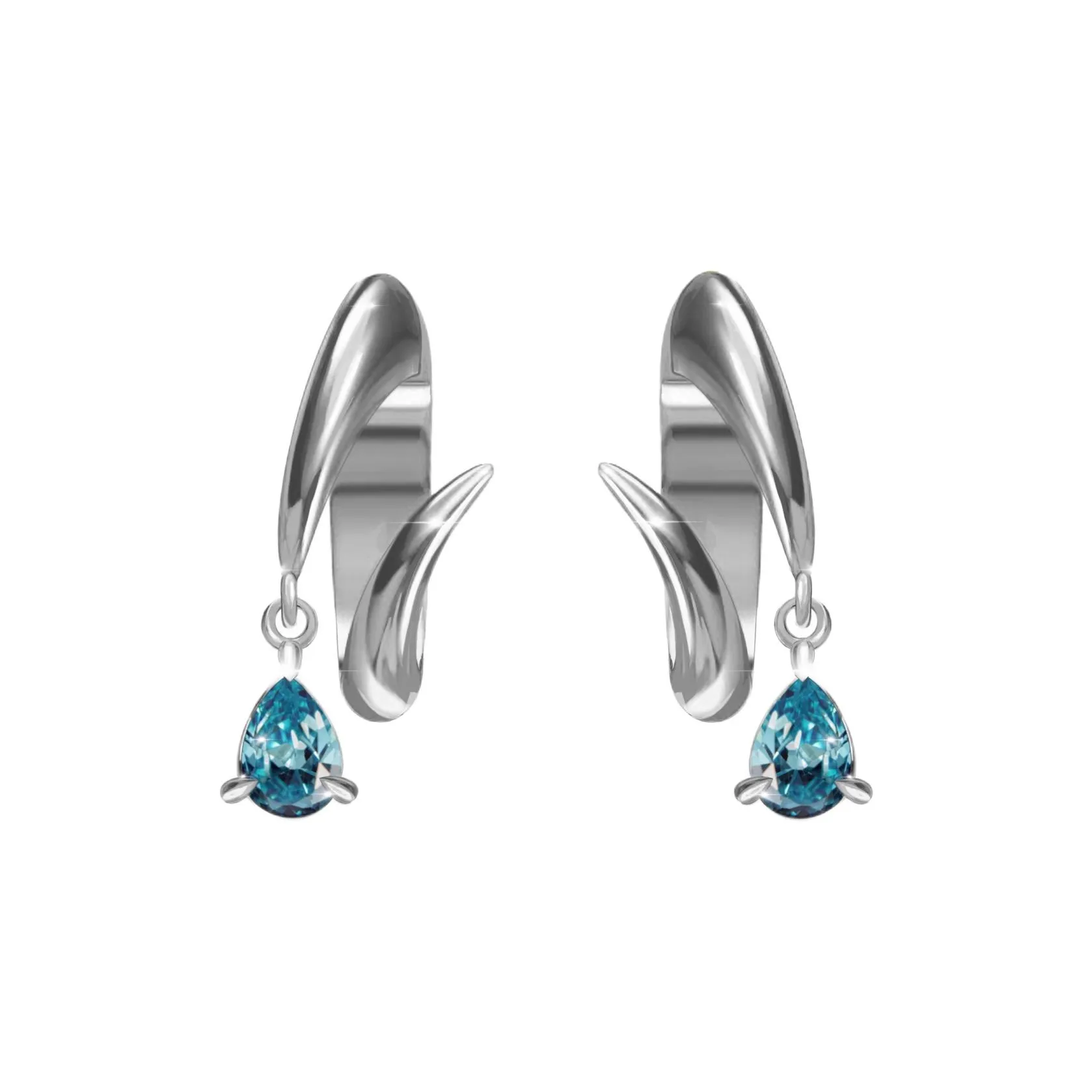 SUSI SOMOS Серьги-гвоздики с серебряным покрытием и толстым золотым покрытием унисекс