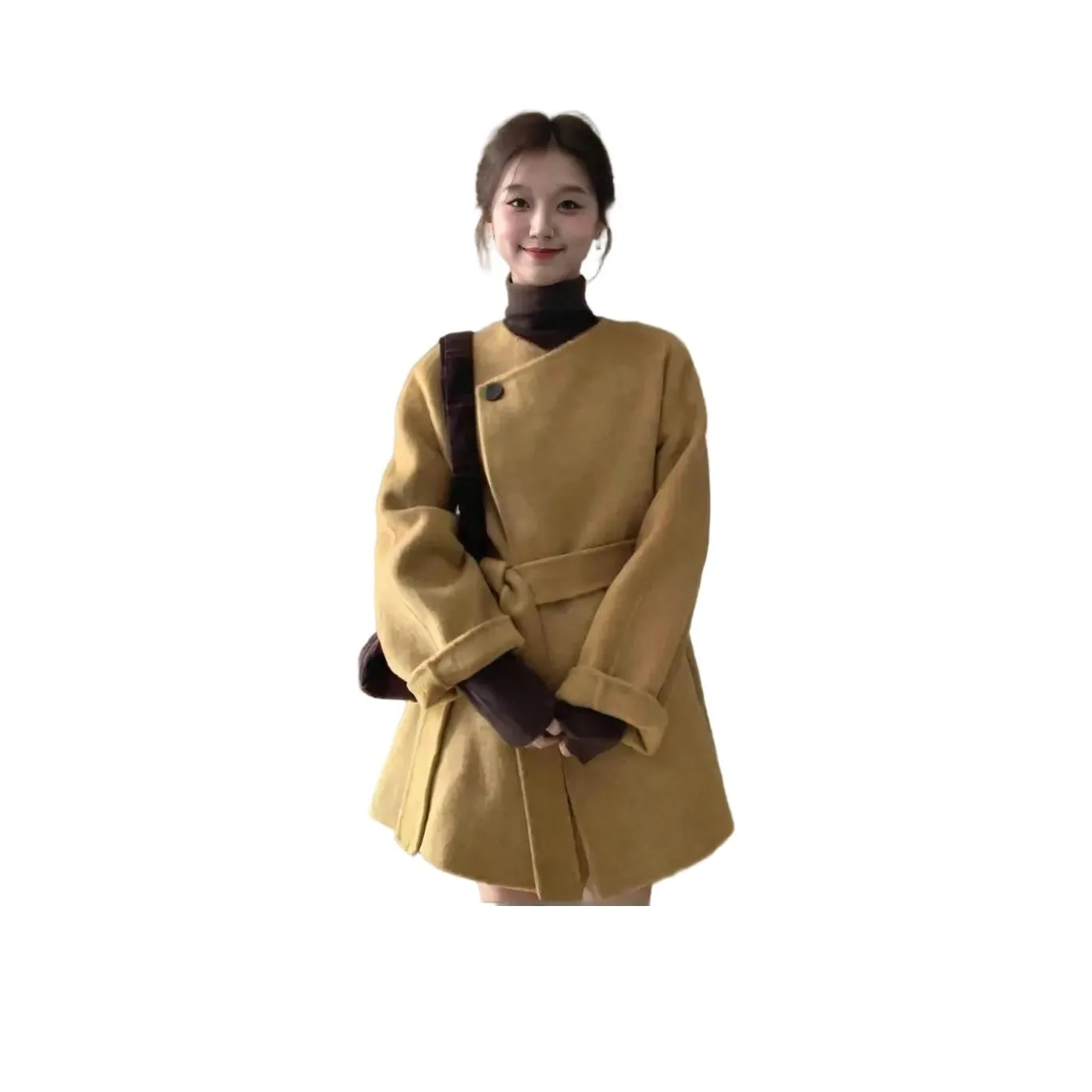 BELOVED STARRY Желтое Женское Пальто