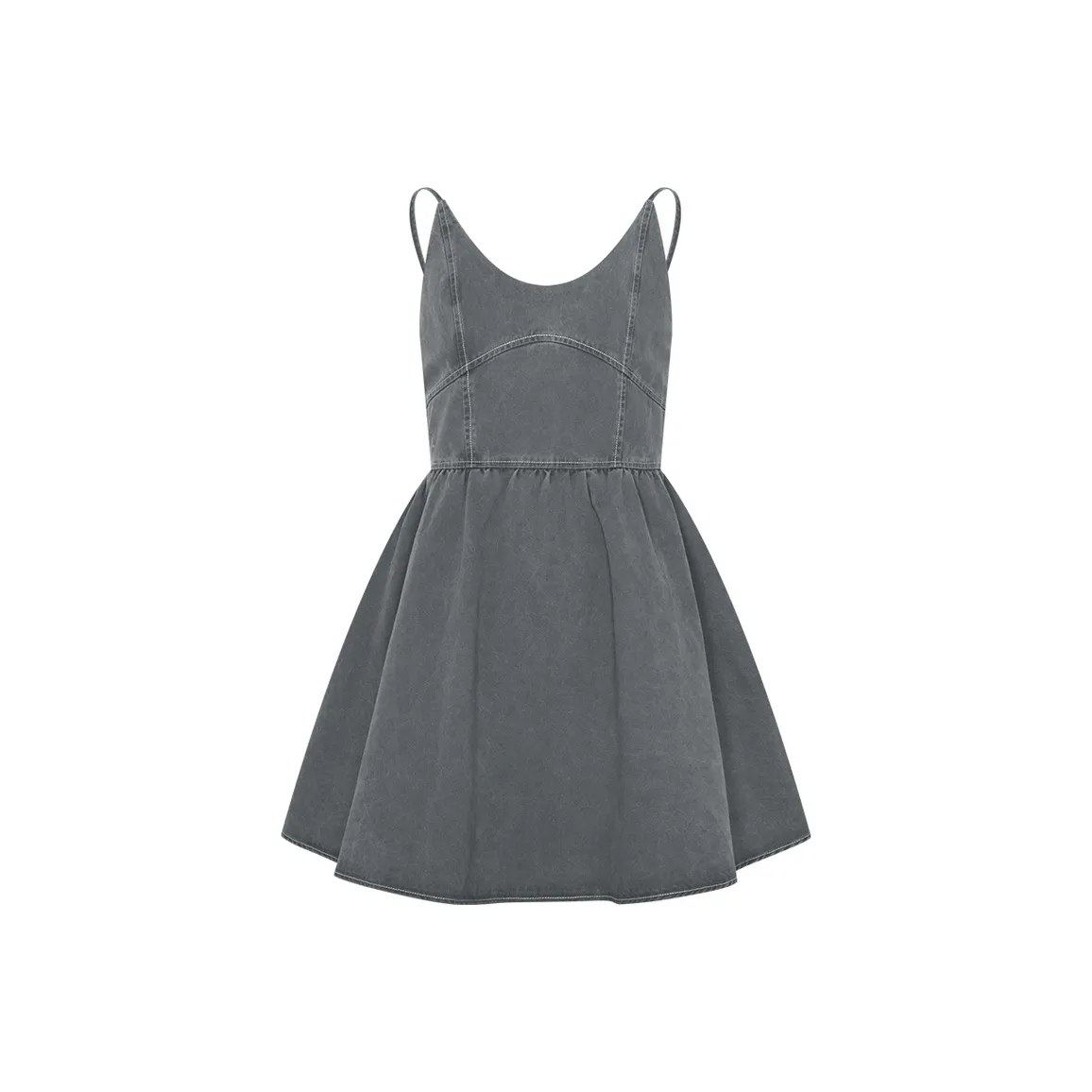 URBAN REVIVO Без рукавов Платье Женское Темно-серое