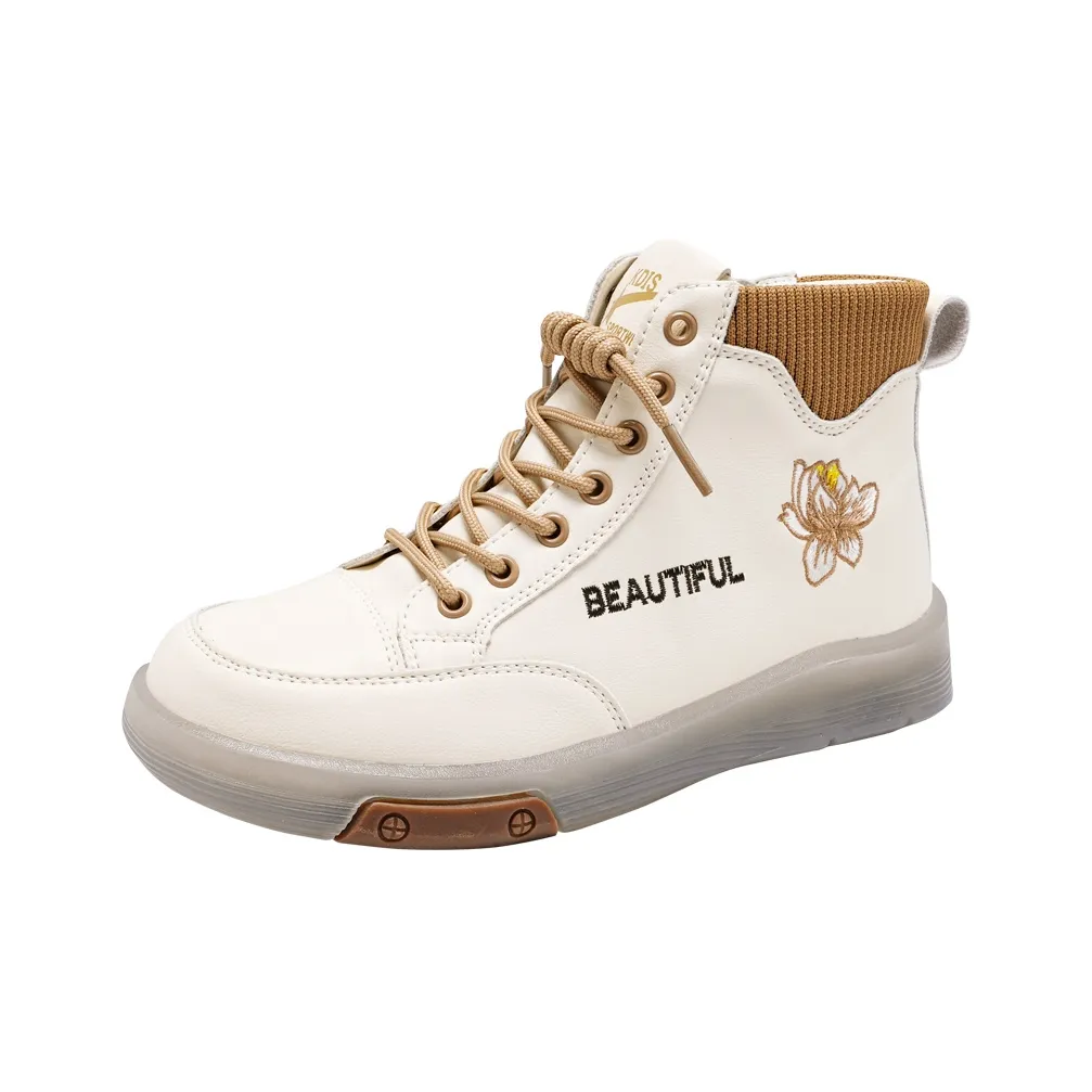 Reivanti Колено Высокие Женские Мартинсы Женские Бежево-Коричневые