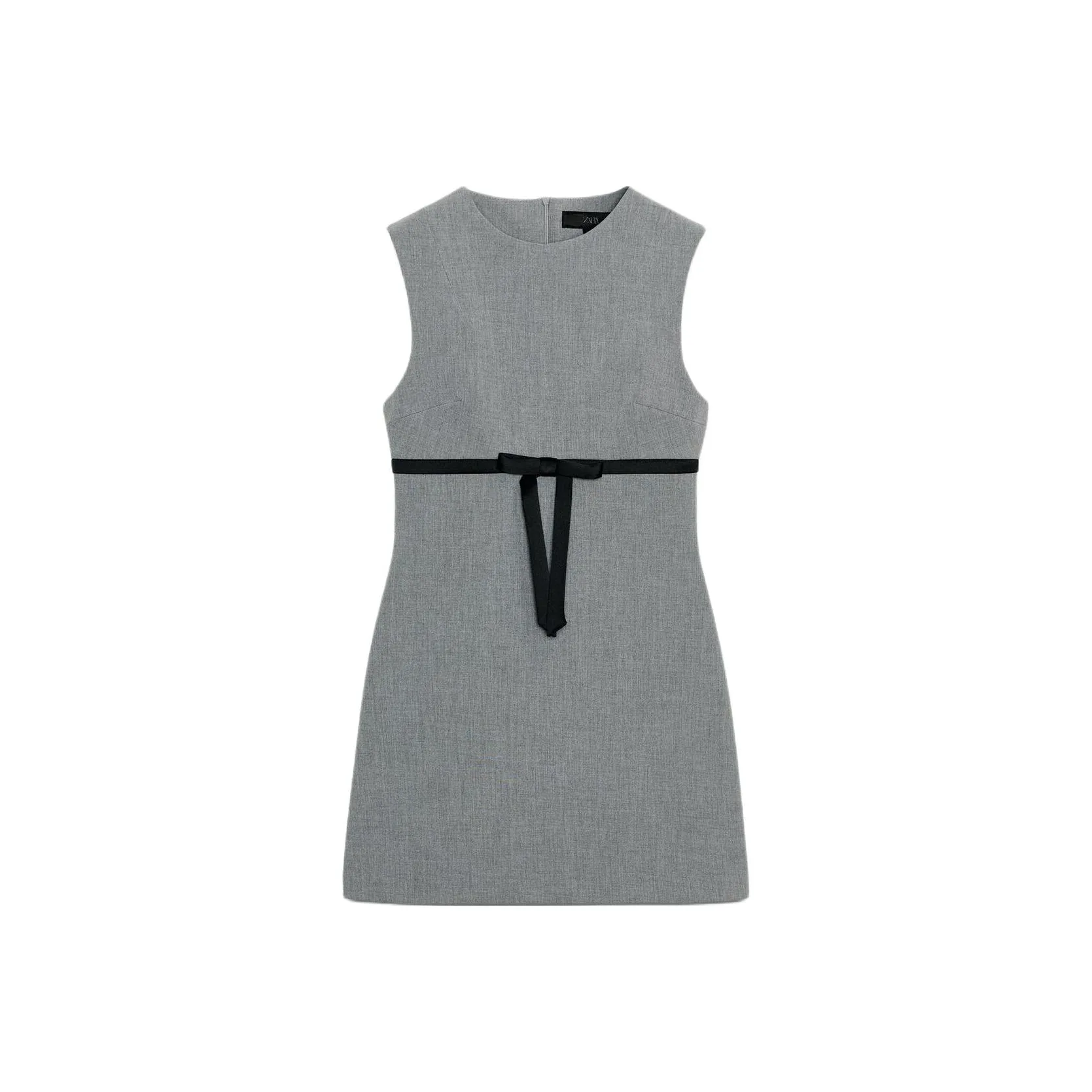 ZARA Light Gray Women's Sleeveless Dresses ZARA Светло-серый Женский Безрукавные Платья