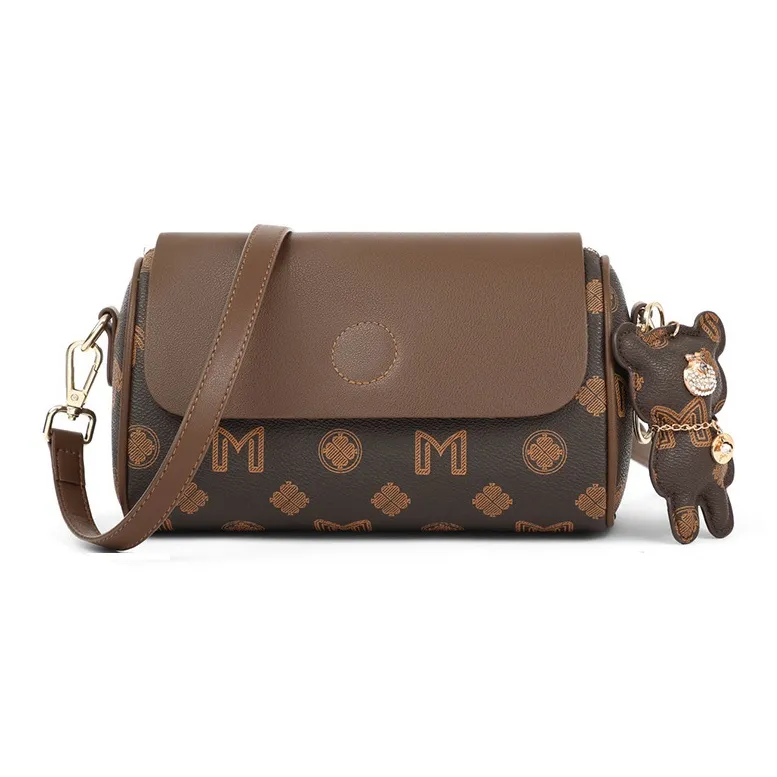 Younger Song Сумка через плечо из синтетической кожи женская кофейного цвета