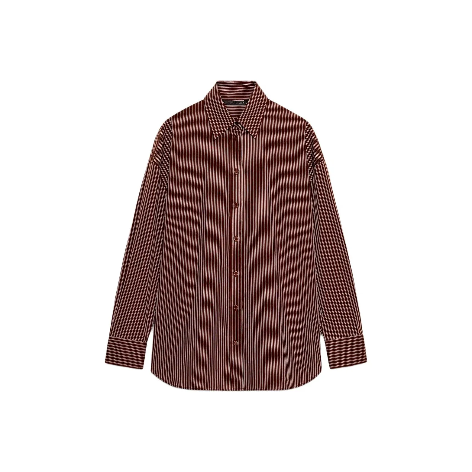 ZARA ZW Series Темно-красный цвет Женские рубашки