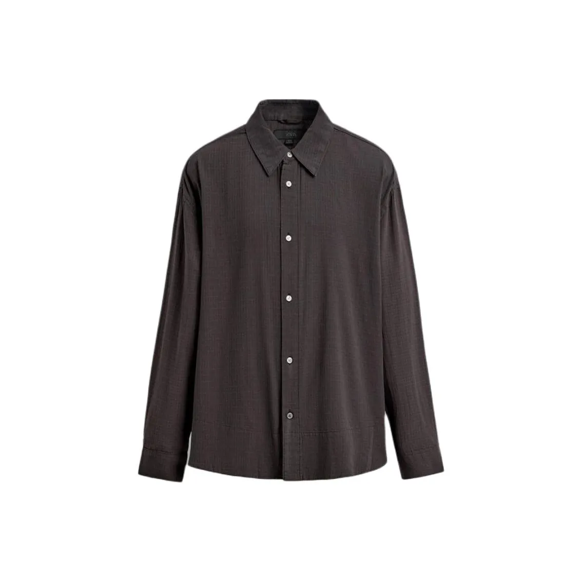 ZARA Collaboration Черные Коричневые Мужские Рубашки