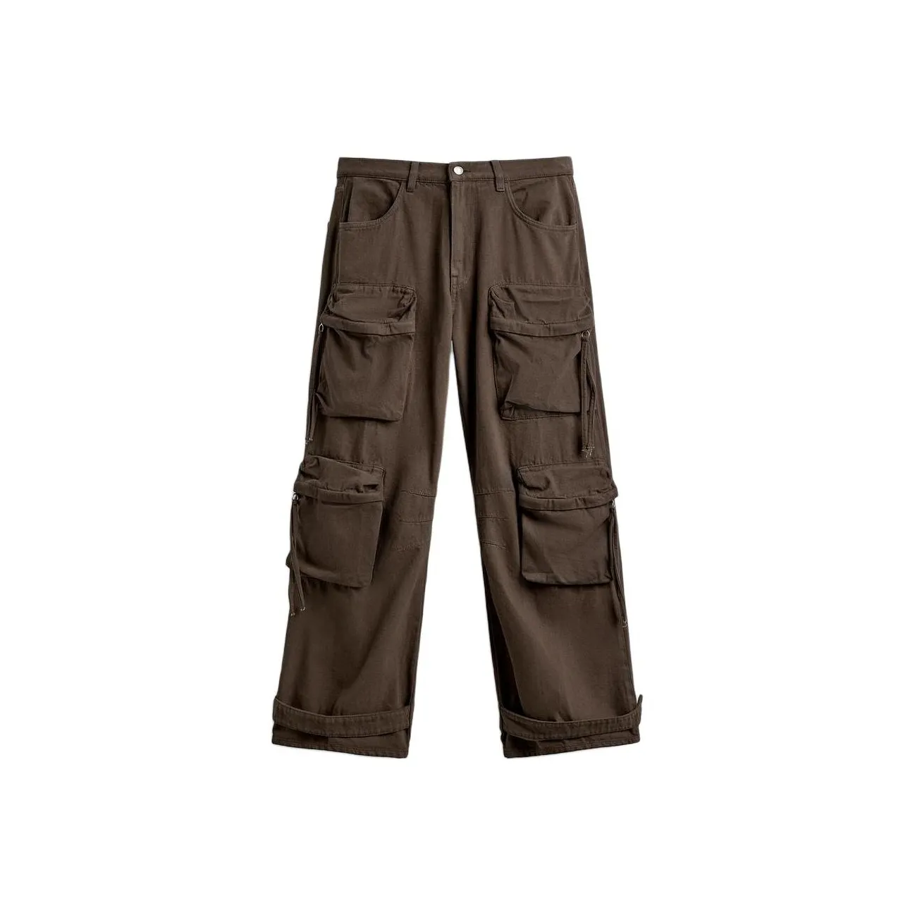 ZARA Collaboration Мужские Карго Брюки Коричневые