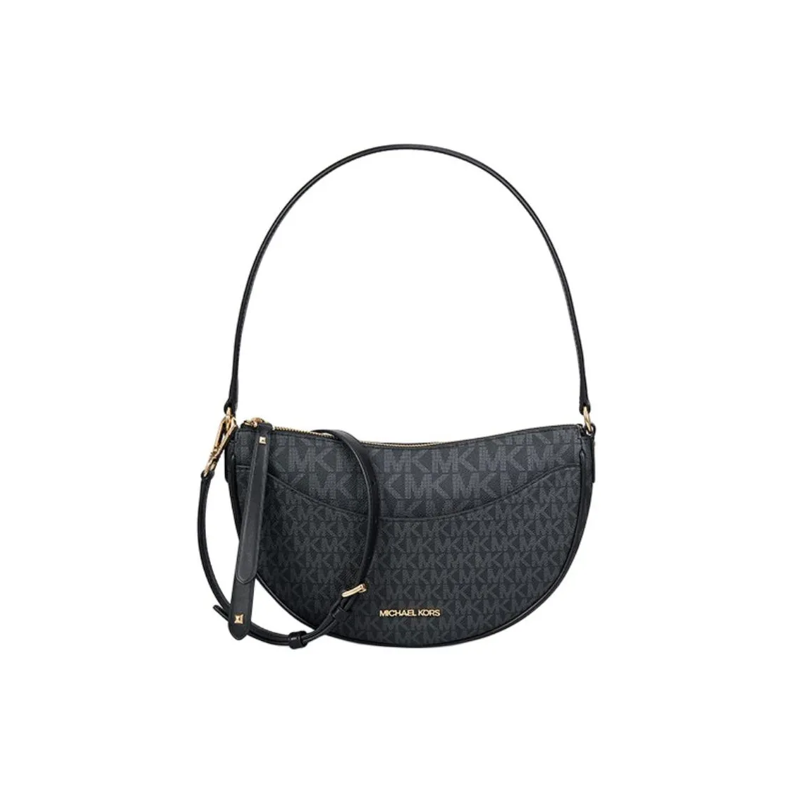 MICHAEL KORS Dover Покрытый холст Сумка через плечо Женская Черная