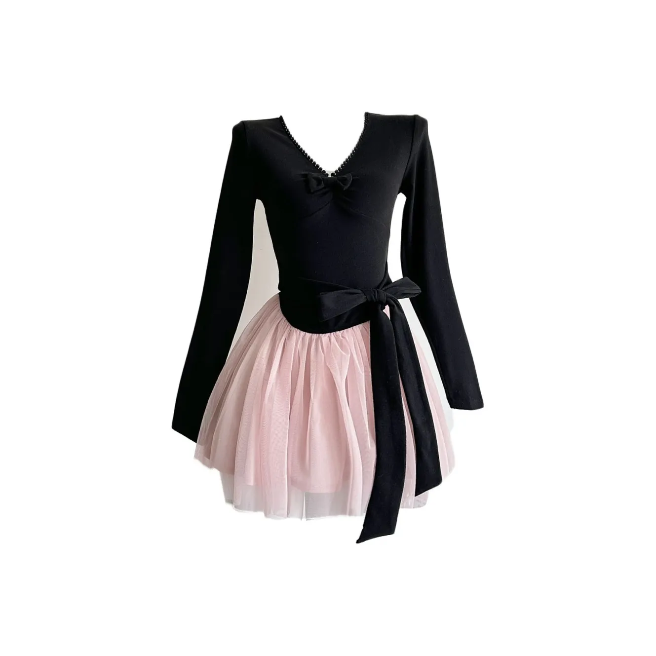 Udon House Длинное платье с длинными рукавами женское