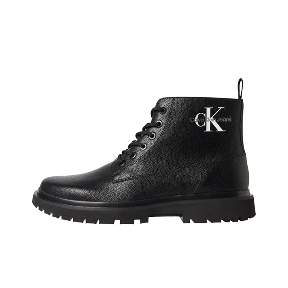 CKJ CALVIN KLEIN JEANS Ankle Boots Men Black