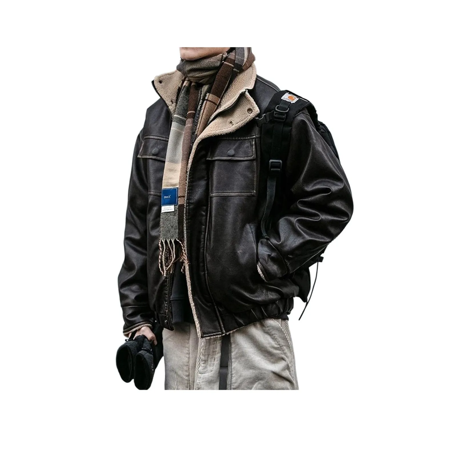 SOUL WORKER Кожа Куртка Унисекс