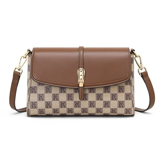 Younger Song Сумка через плечо из синтетической кожи стандартная женская хаки