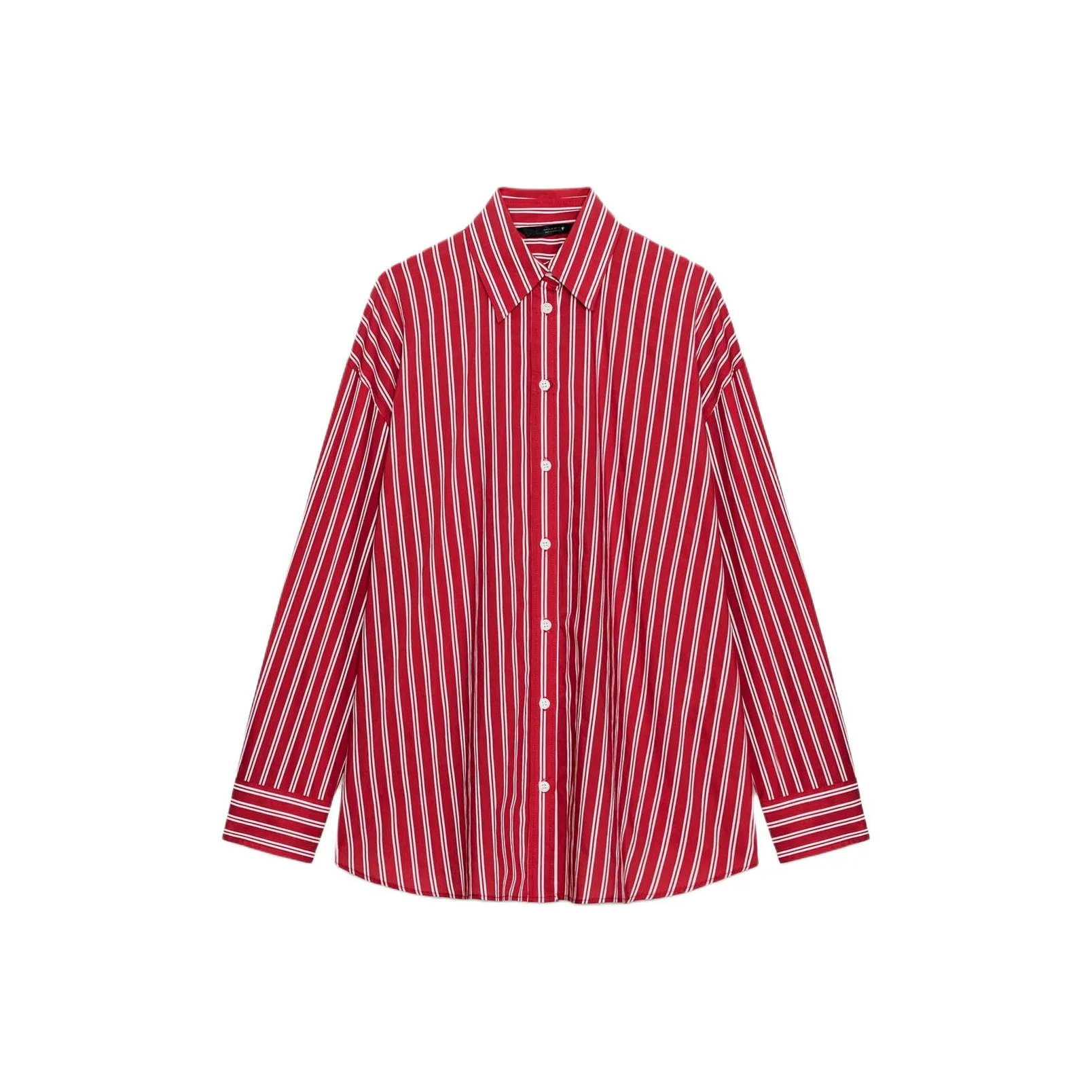 ZARA Красные Белые Женские Рубашки