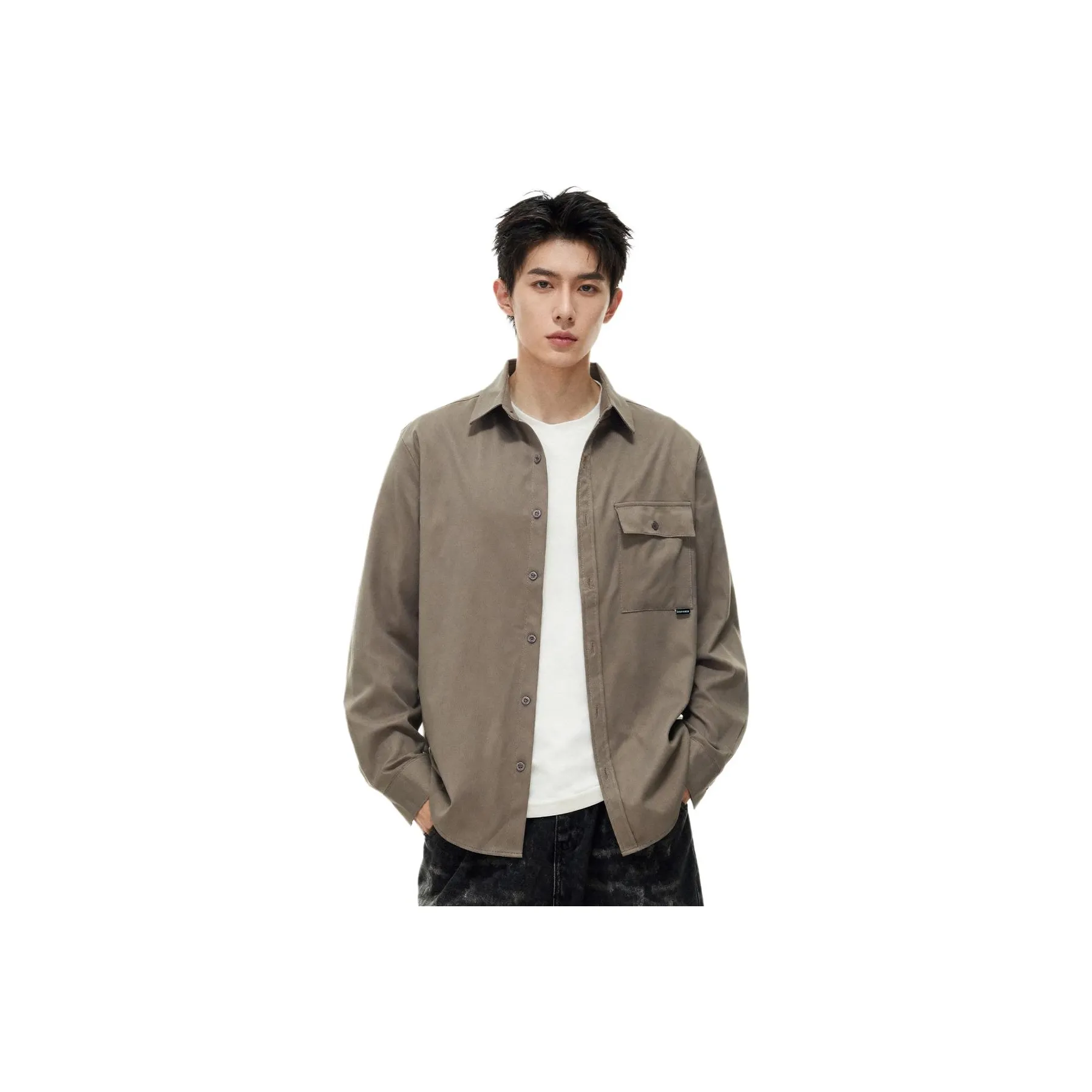 Izzue Армейский зеленый Унисекс Рубашки