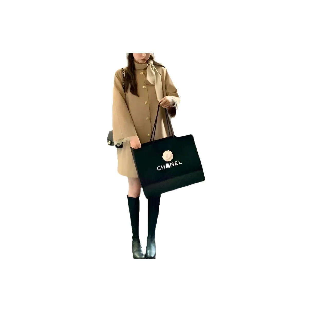 LADYXIEXIE Хаки Женское Пальто