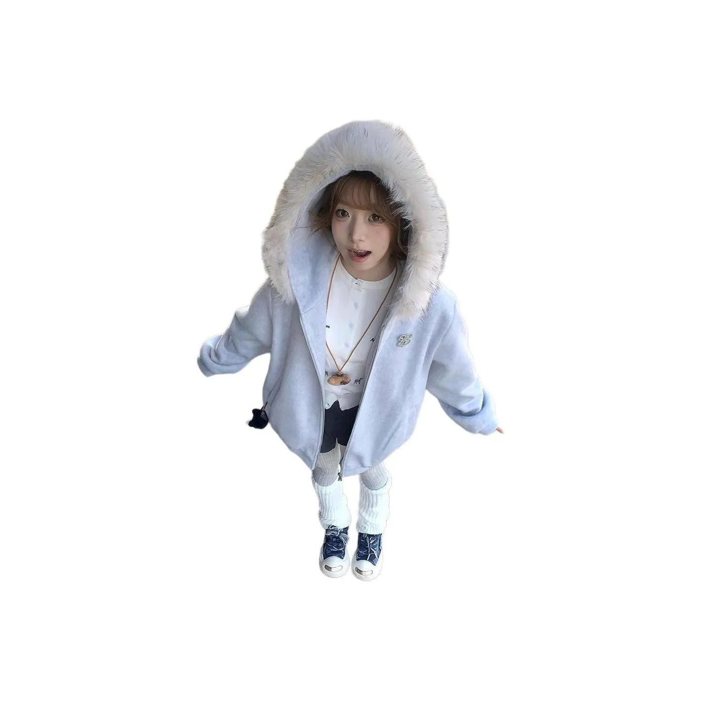 AHRTB Светло-синие Женские Свитшоты