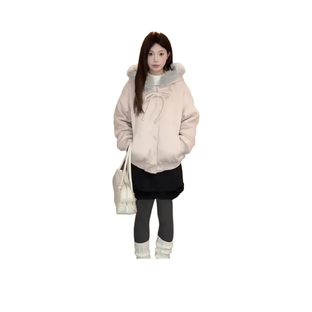 Sky Swan Розовый Женский Пуховик