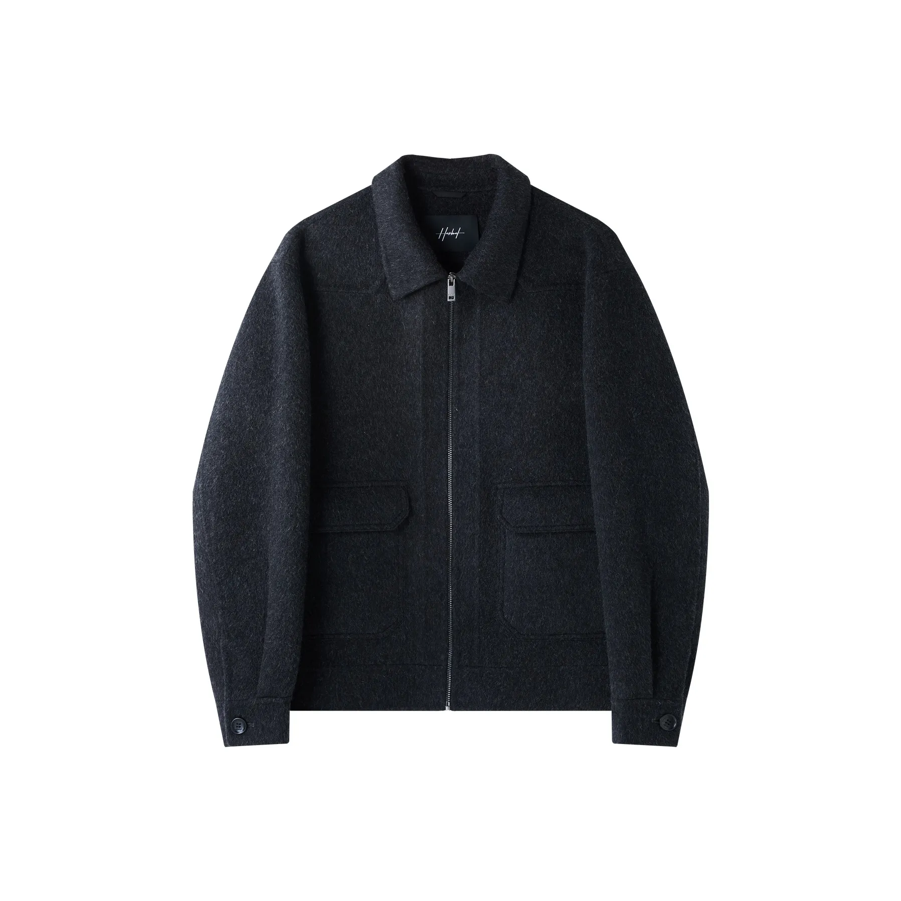 HERBEL Темно-серый Мужской Пальто