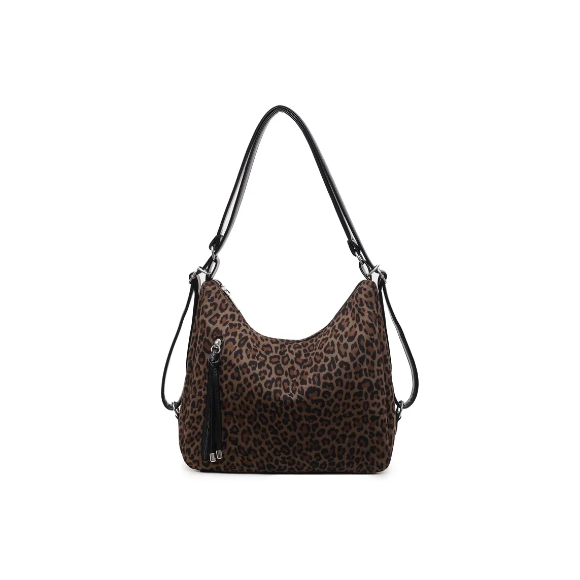 CHINLLO Замша Плечевая сумка Стандартная Женская Кофейно-коричневая