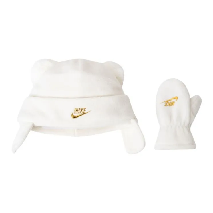 nike Полиэстер Шапки-бини Детский Белый Коричневый