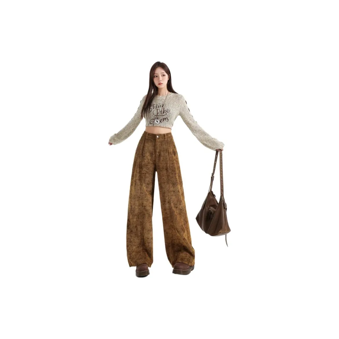 BELOVED STARRY Коричневый Женские Джинсы