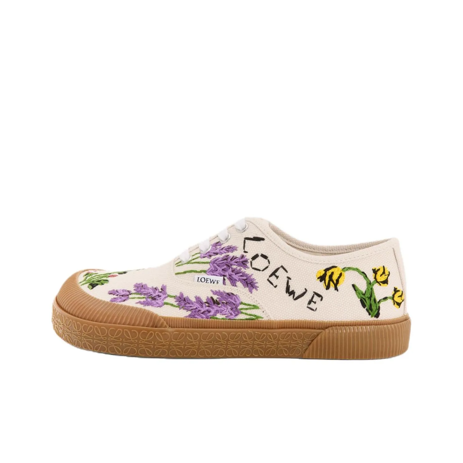 LOEWE Terra Vulca Canvas Shoes Men Low Top White