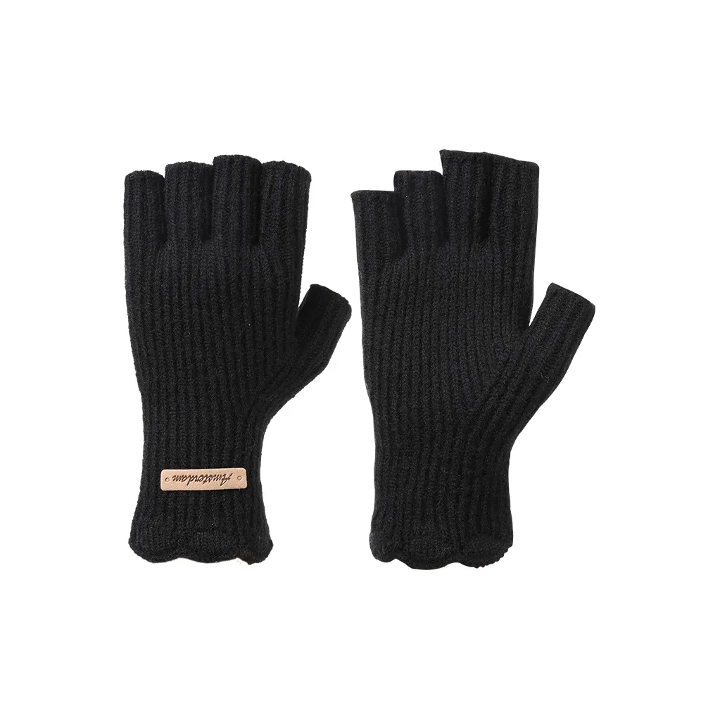 NANJIREN Акриловые вязаные перчатки для женщин