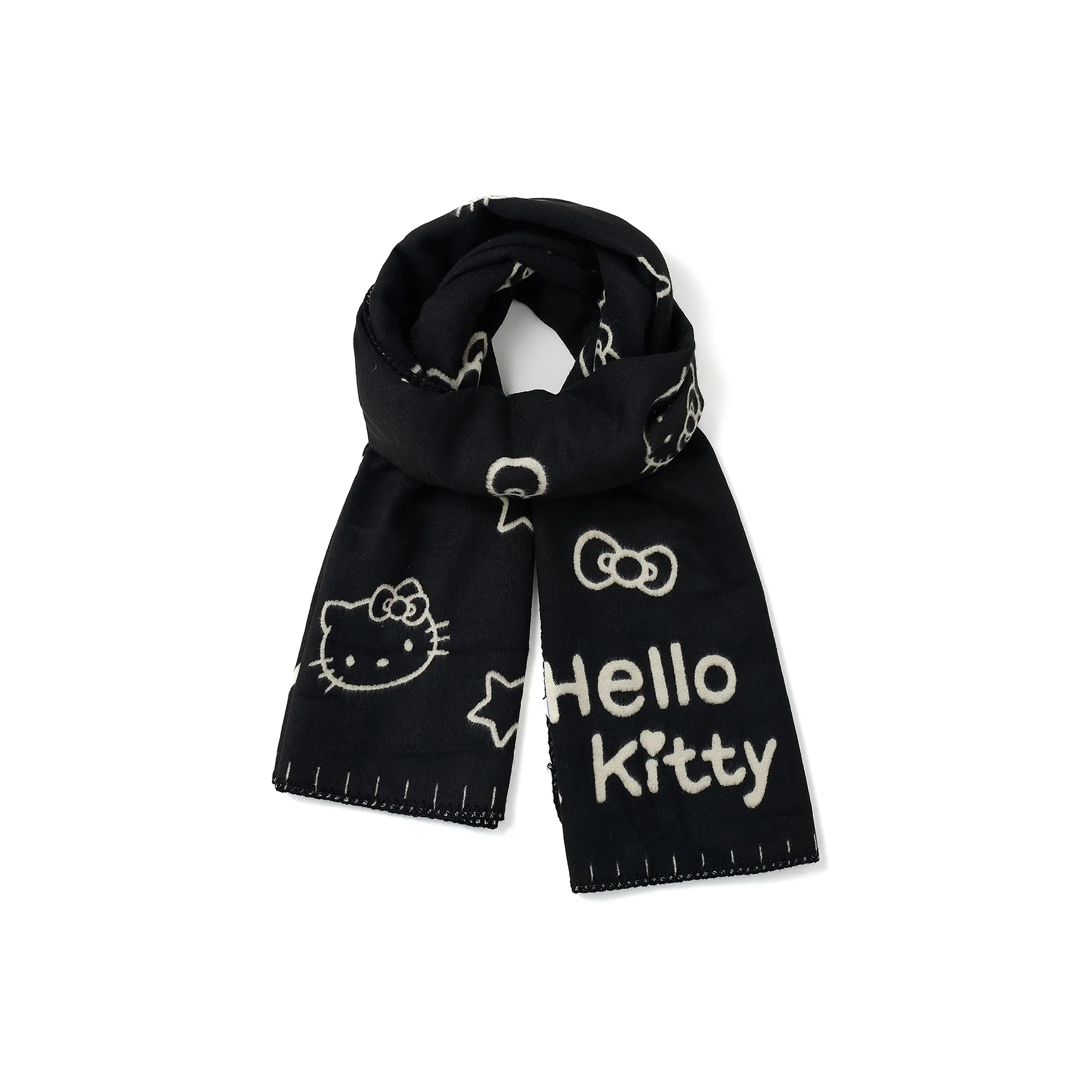 Sanrio Hello Kitty Полиэстер Трикотажные Шарфы Женские