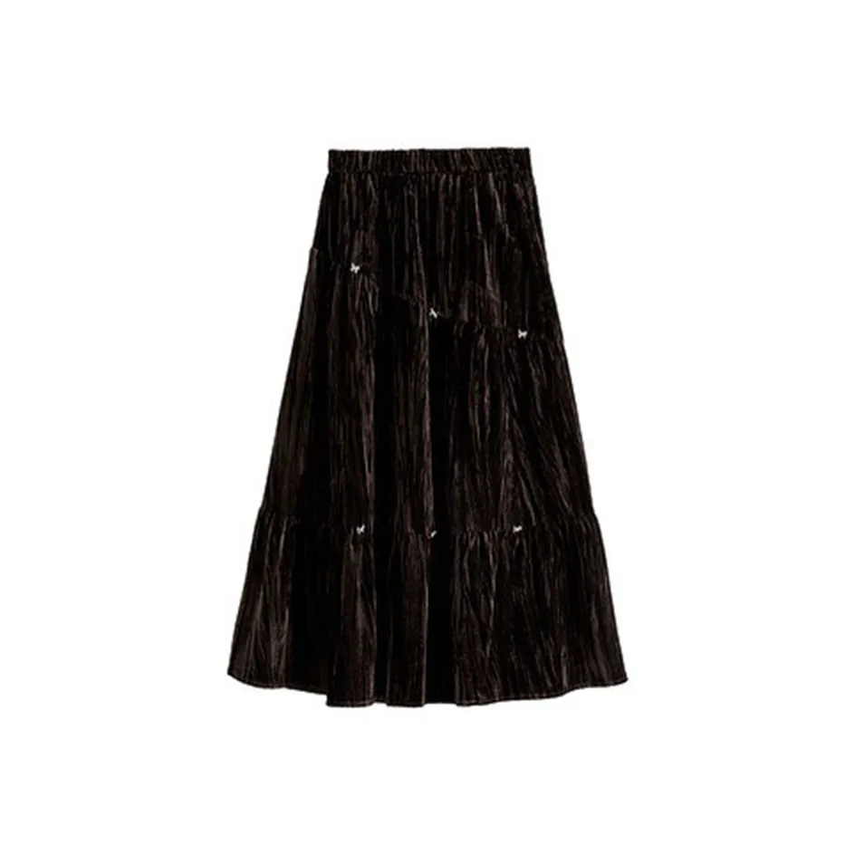 SLLSKY Повседневная длинная юбка для женщин