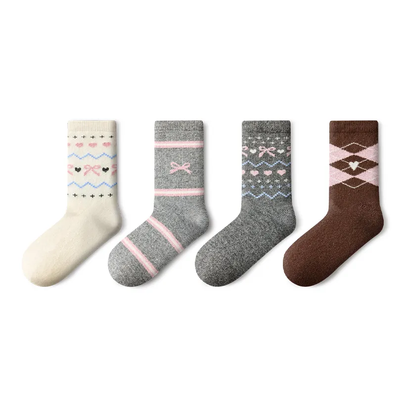 PRIMEET Носки Crew Женские упаковка из 4 пар