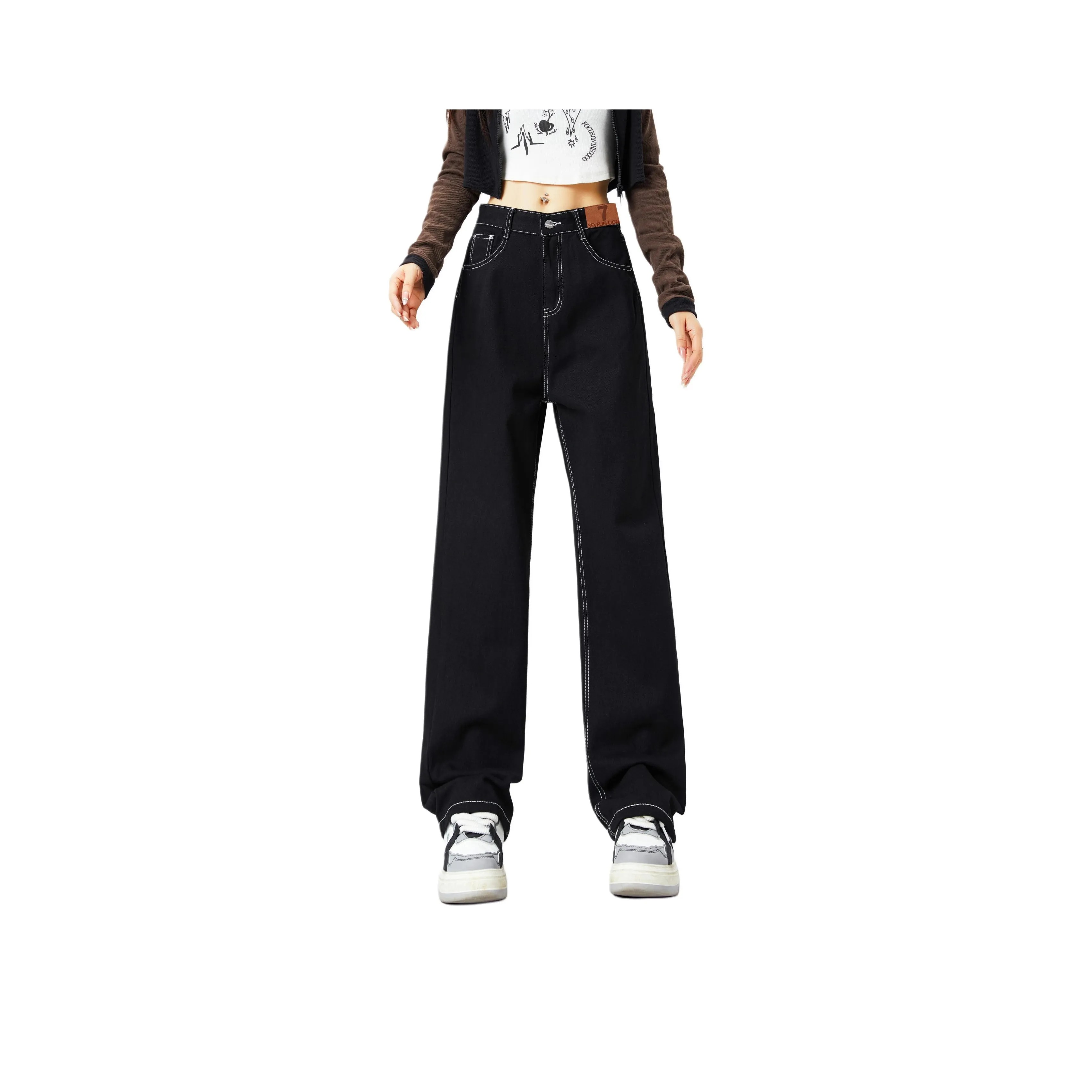 7 SEVFUN Черный Унисекс Джинсы