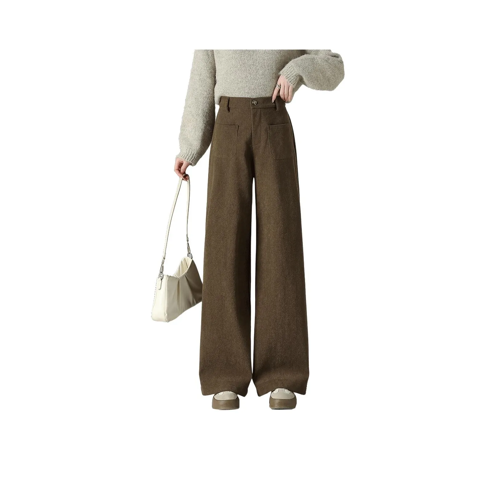 Tonlion Кофе Женские Повседневные Брюки