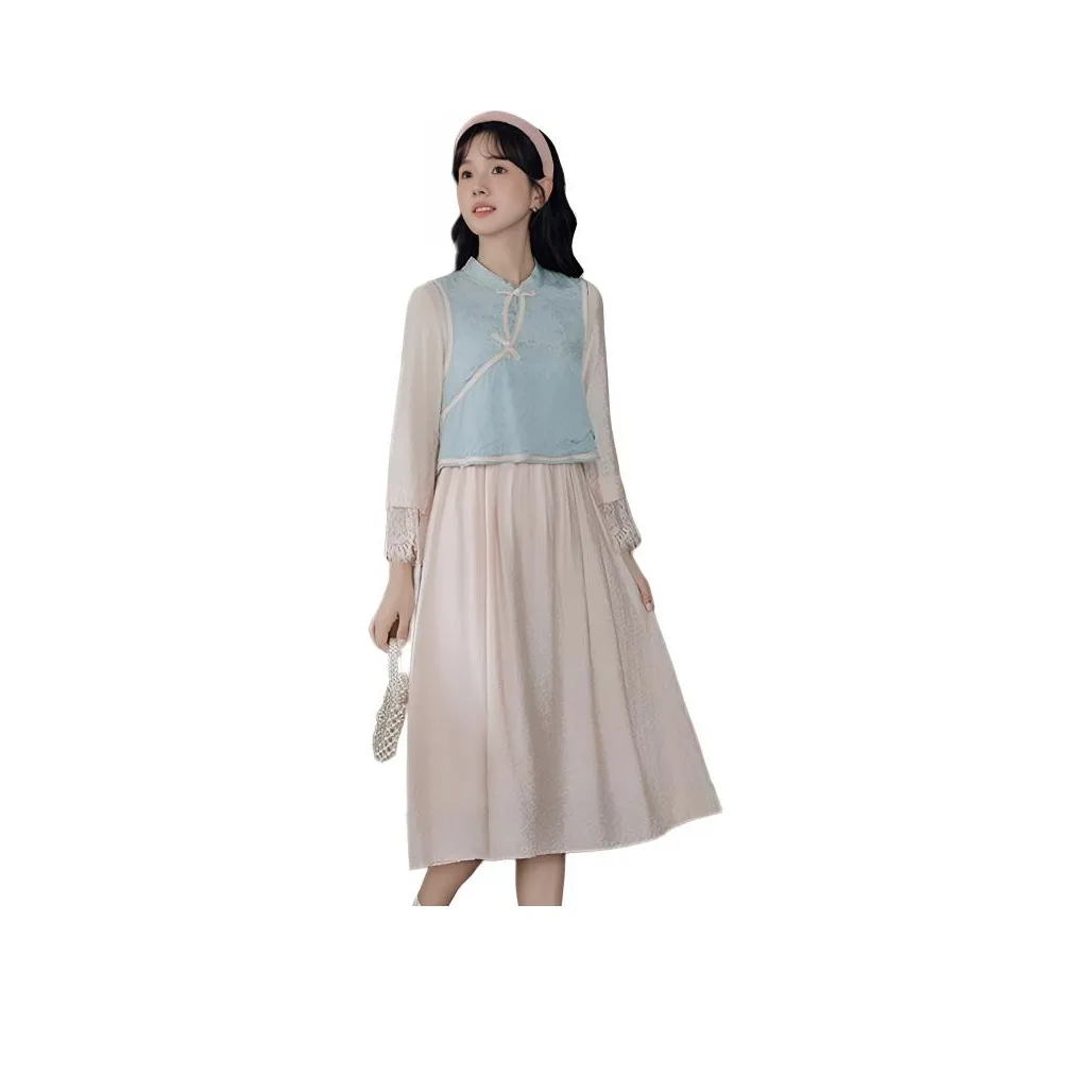 LADYXIEXIE Длинное платье с длинными рукавами женское