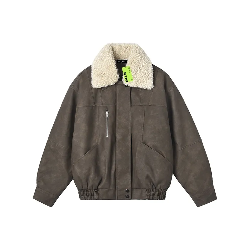 W7H1 Коричневый Унисекс Пуховики