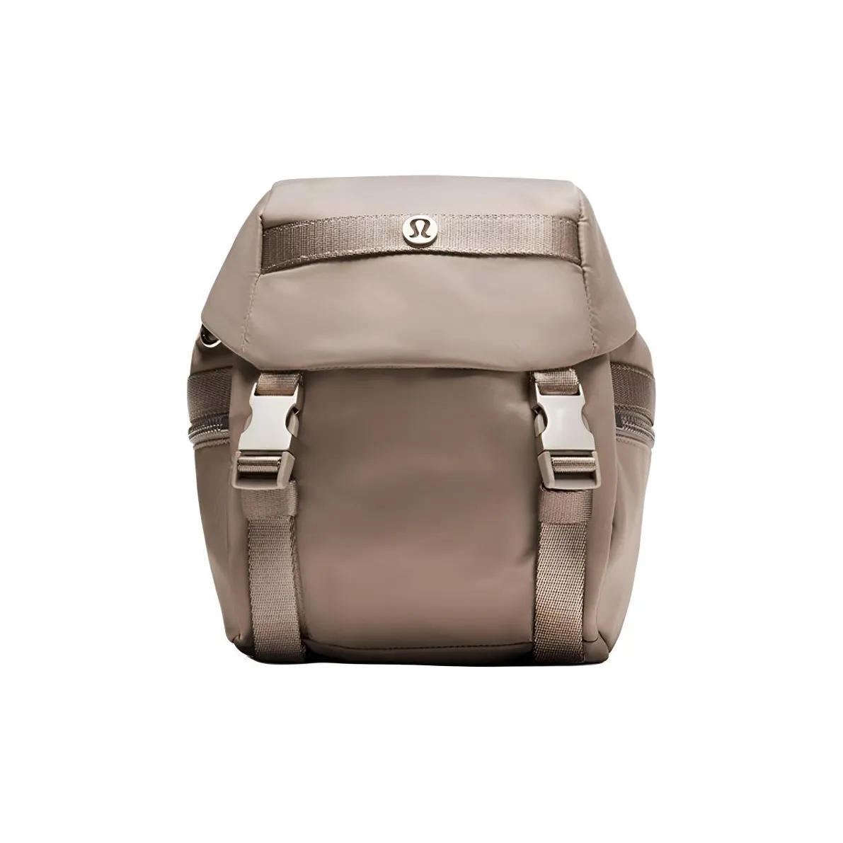 lululemon Водонепроницаемая ткань рюкзак мини унисекс теплый коричнево-серый