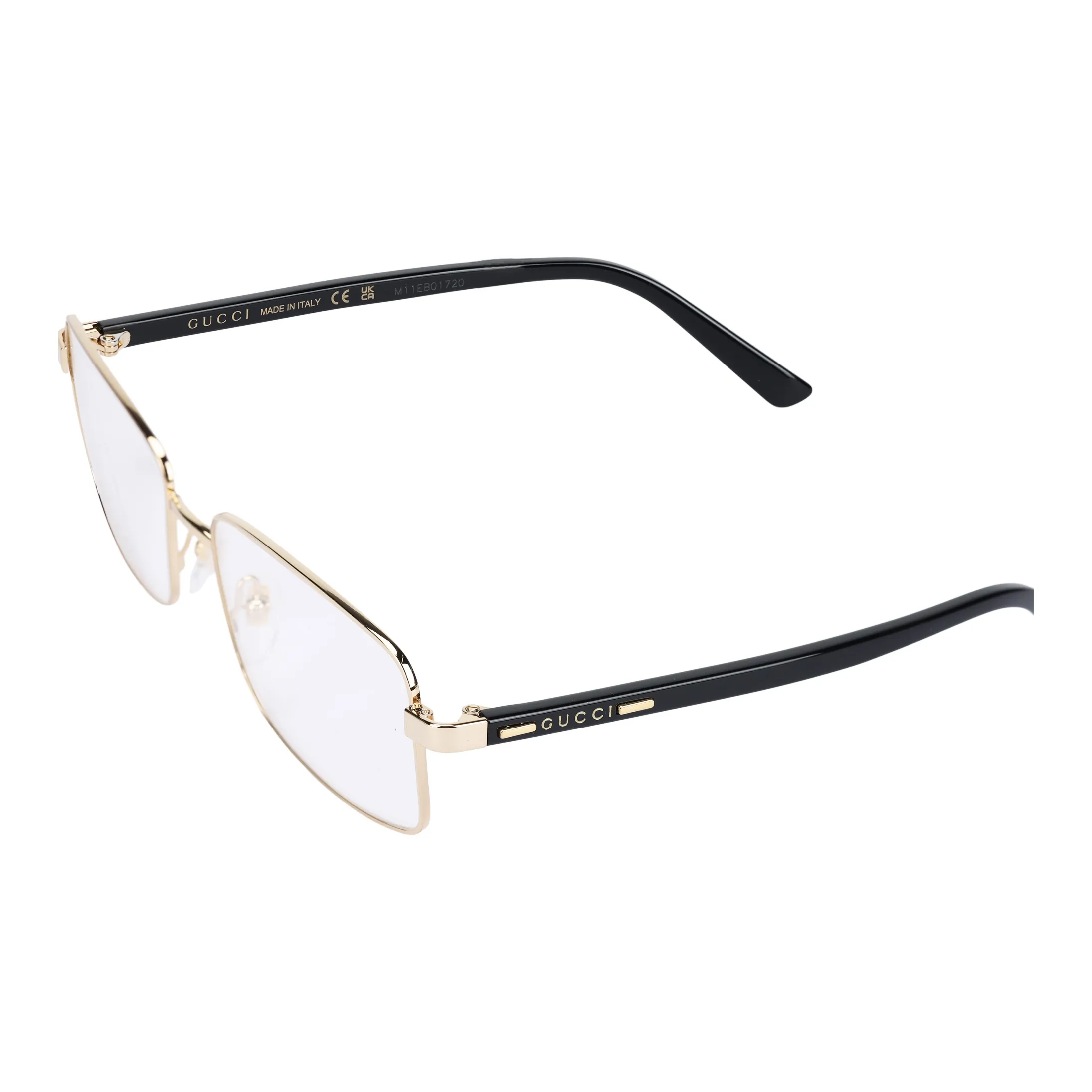 GUCCI Металл Прямоугольные Оправы для очков Мужские Золотые