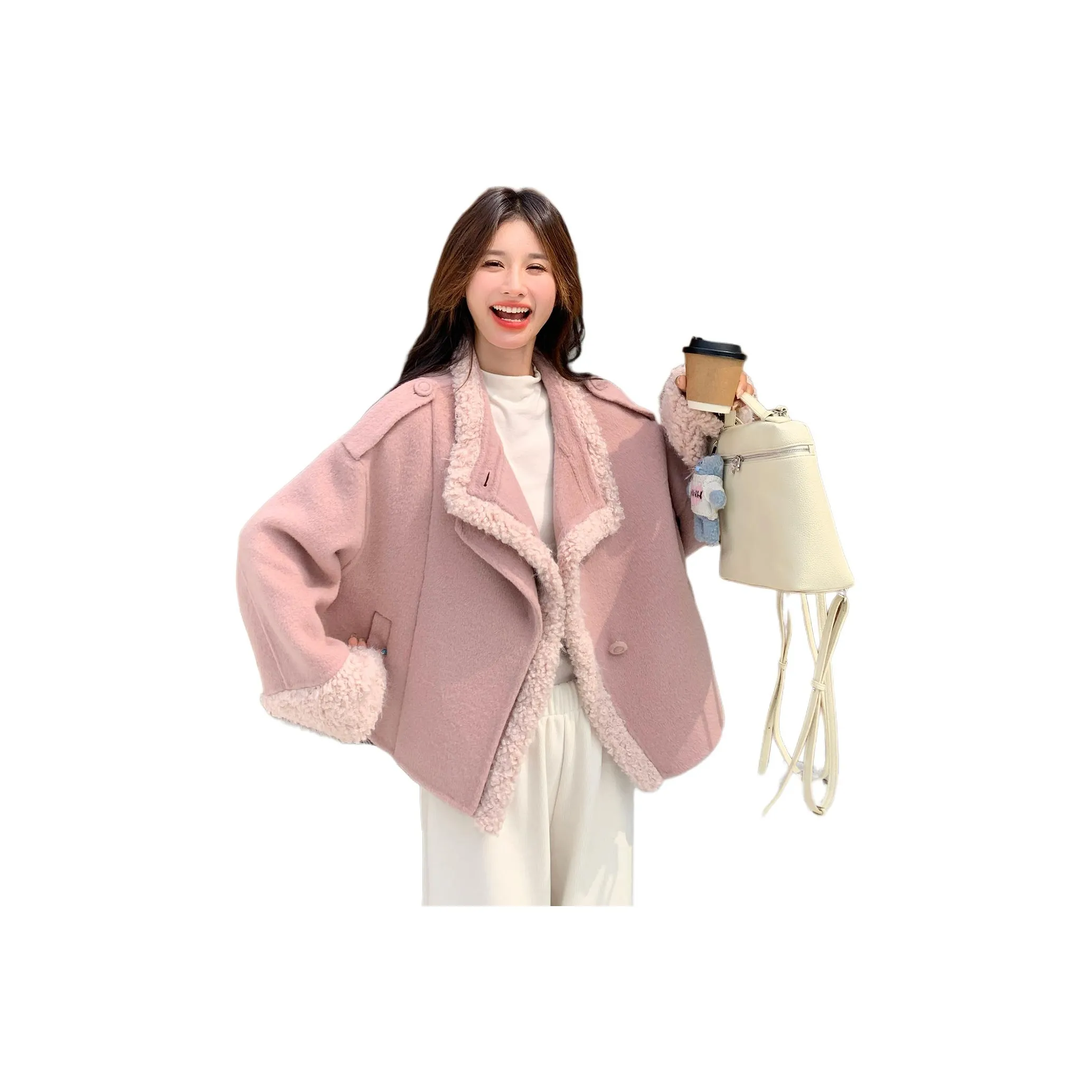 MEXICAN Розовое Женское Пальто