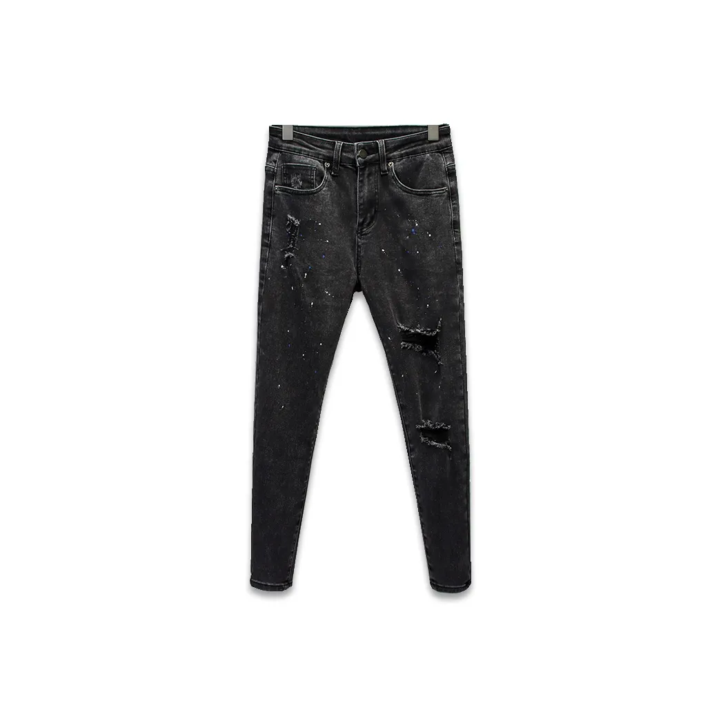 YONGYAN Мужские черные джинсы