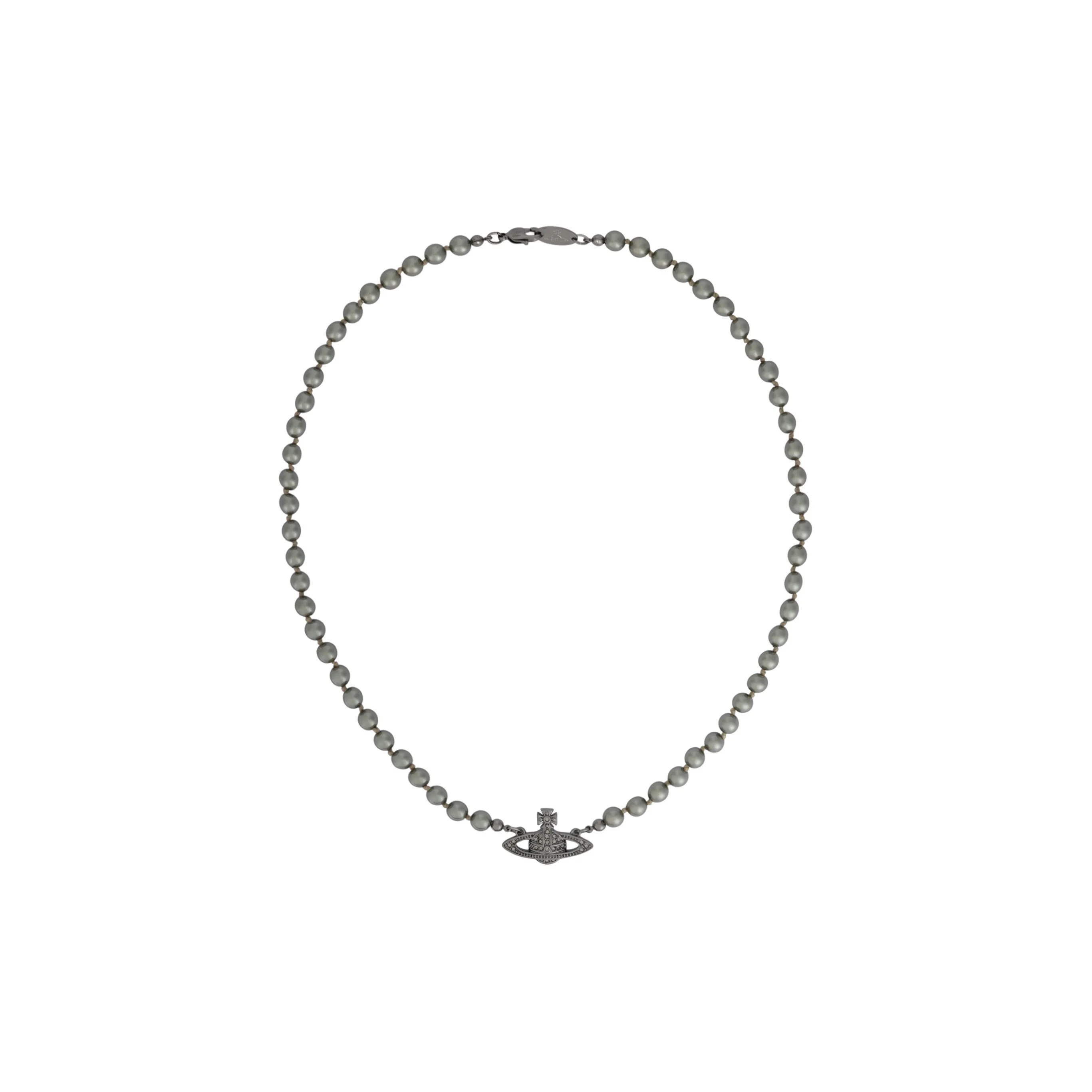 Vivienne Westwood Жемчужные ожерелья Мужской Металлик Серый