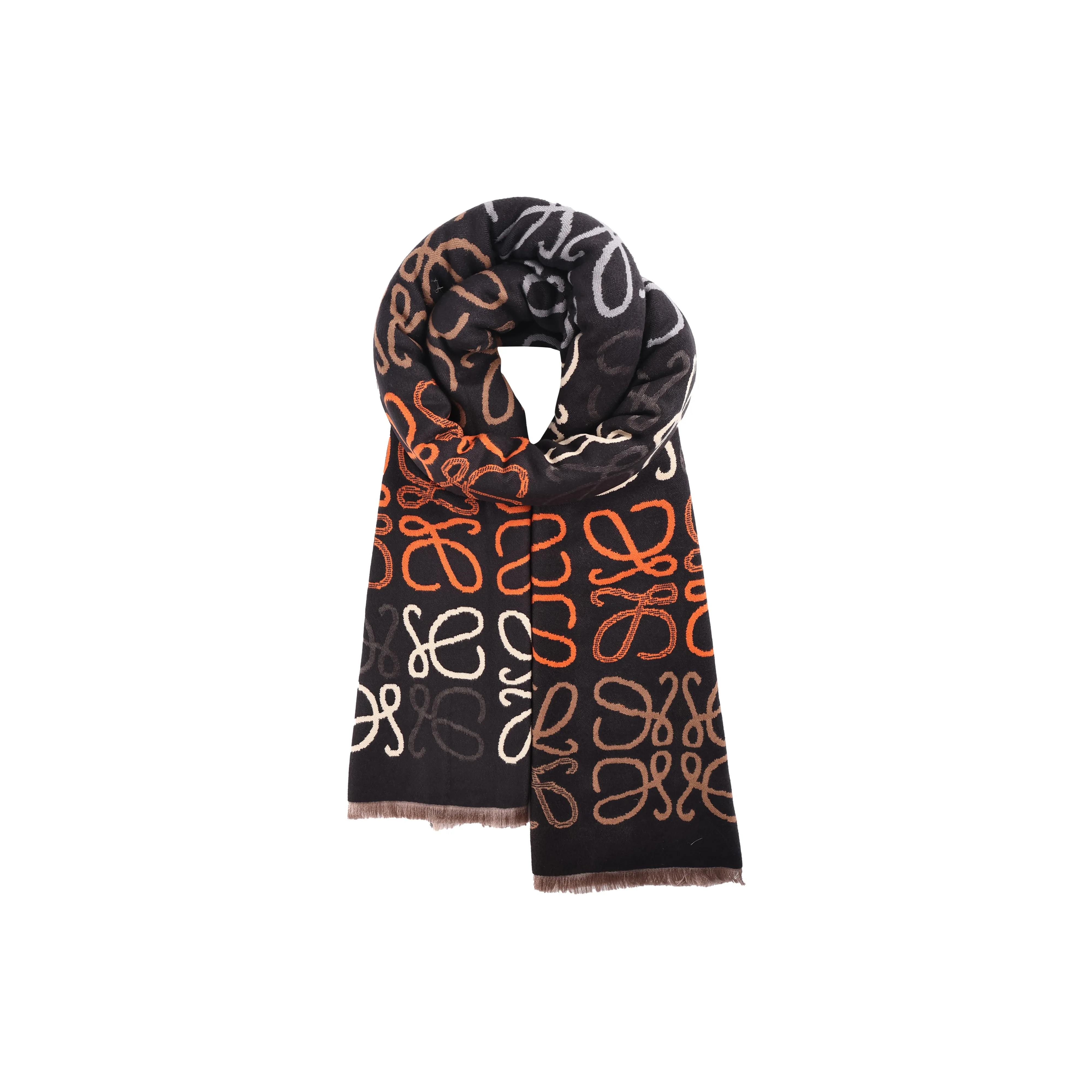 JW Полиэстер Трикотаж Шарфы Унисекс