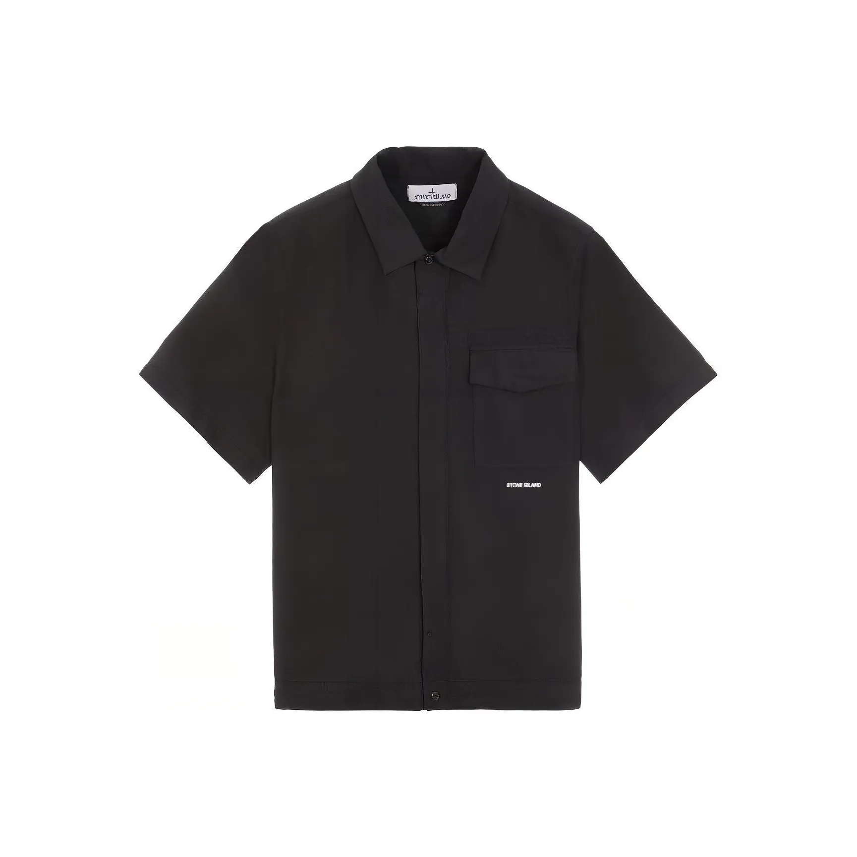 STONE ISLAND Мужские черные рубашки