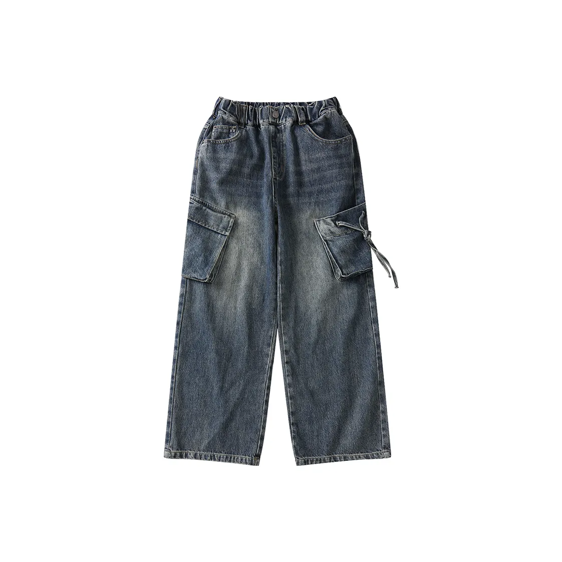 MILING Джинсы Осенний Зимний Комплект Повседневные Брюки Прямой крой Детский