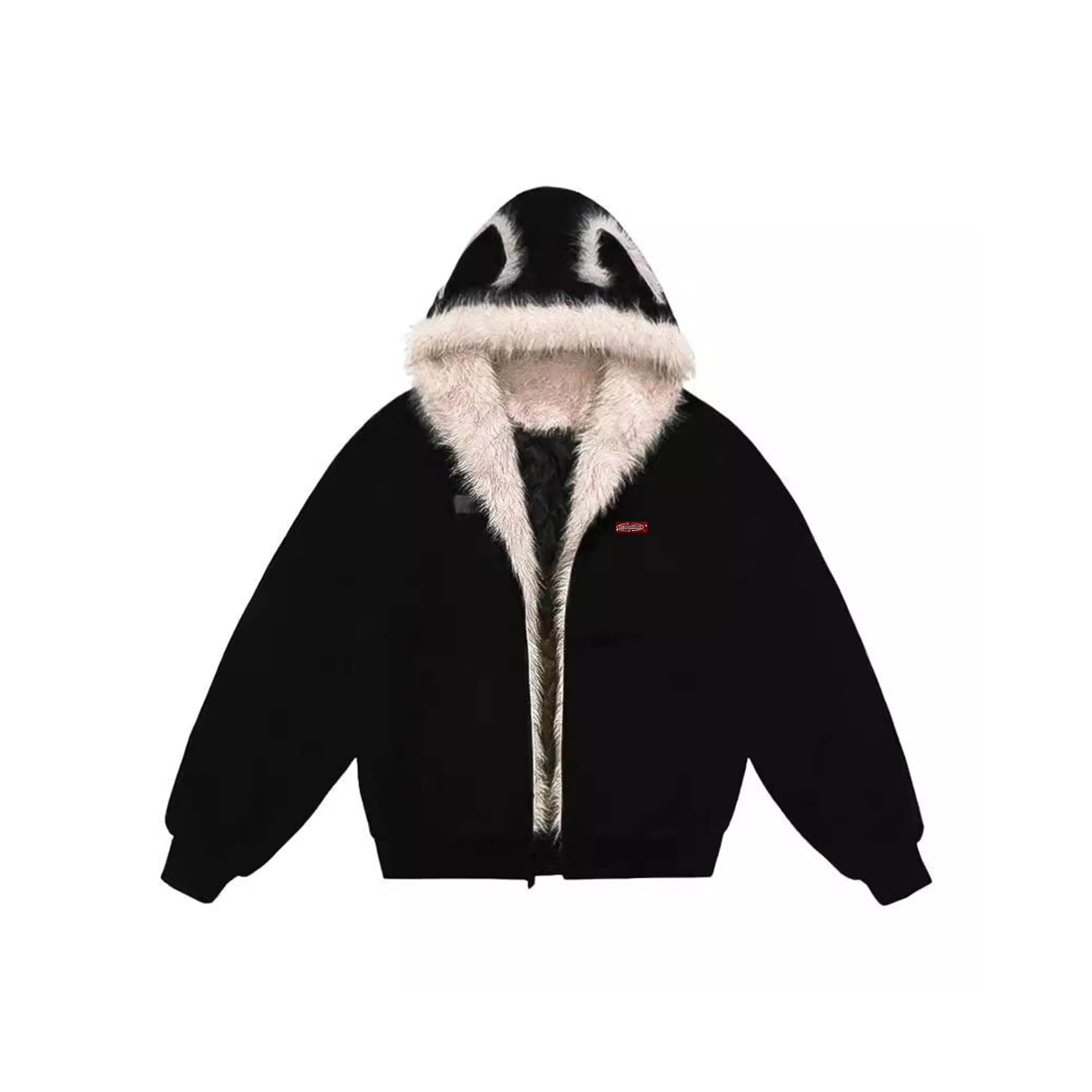 BEAR UNION Хлопковый пуховик женский черный