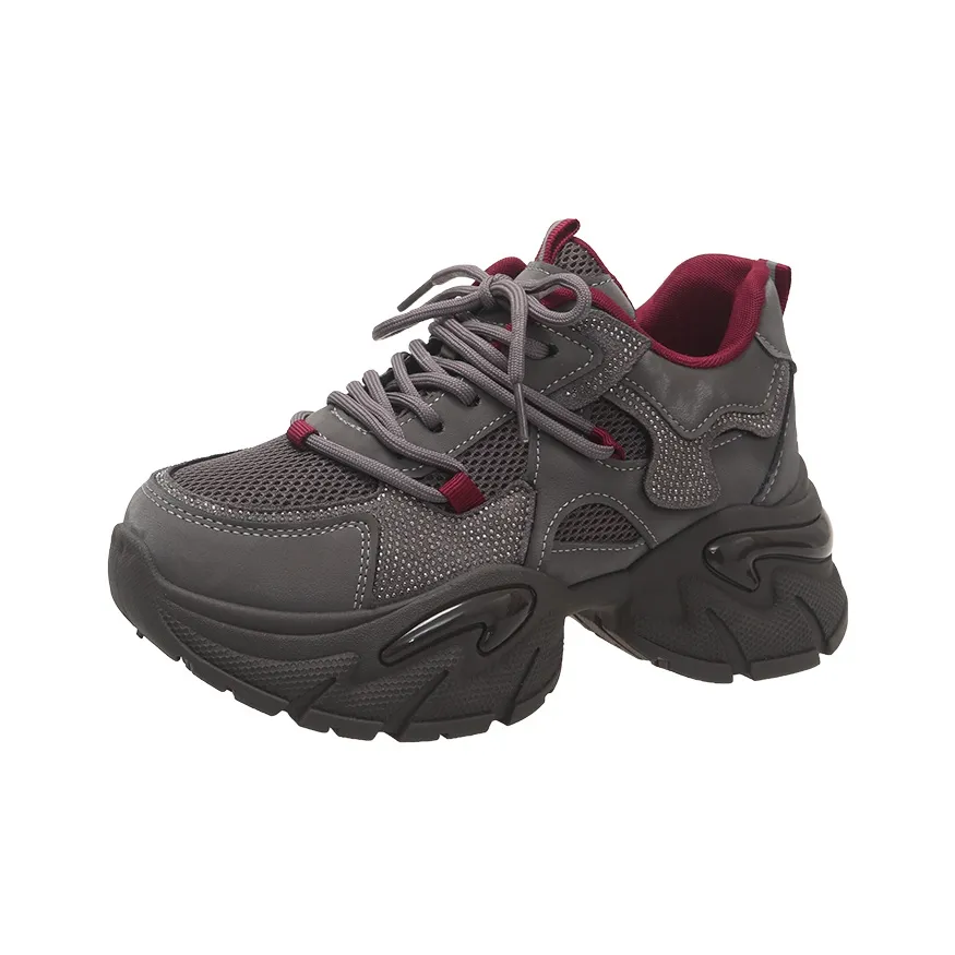 TELENT Противоскользящие Низкие Топ Кроссовки с Толстой Подошвой Женские