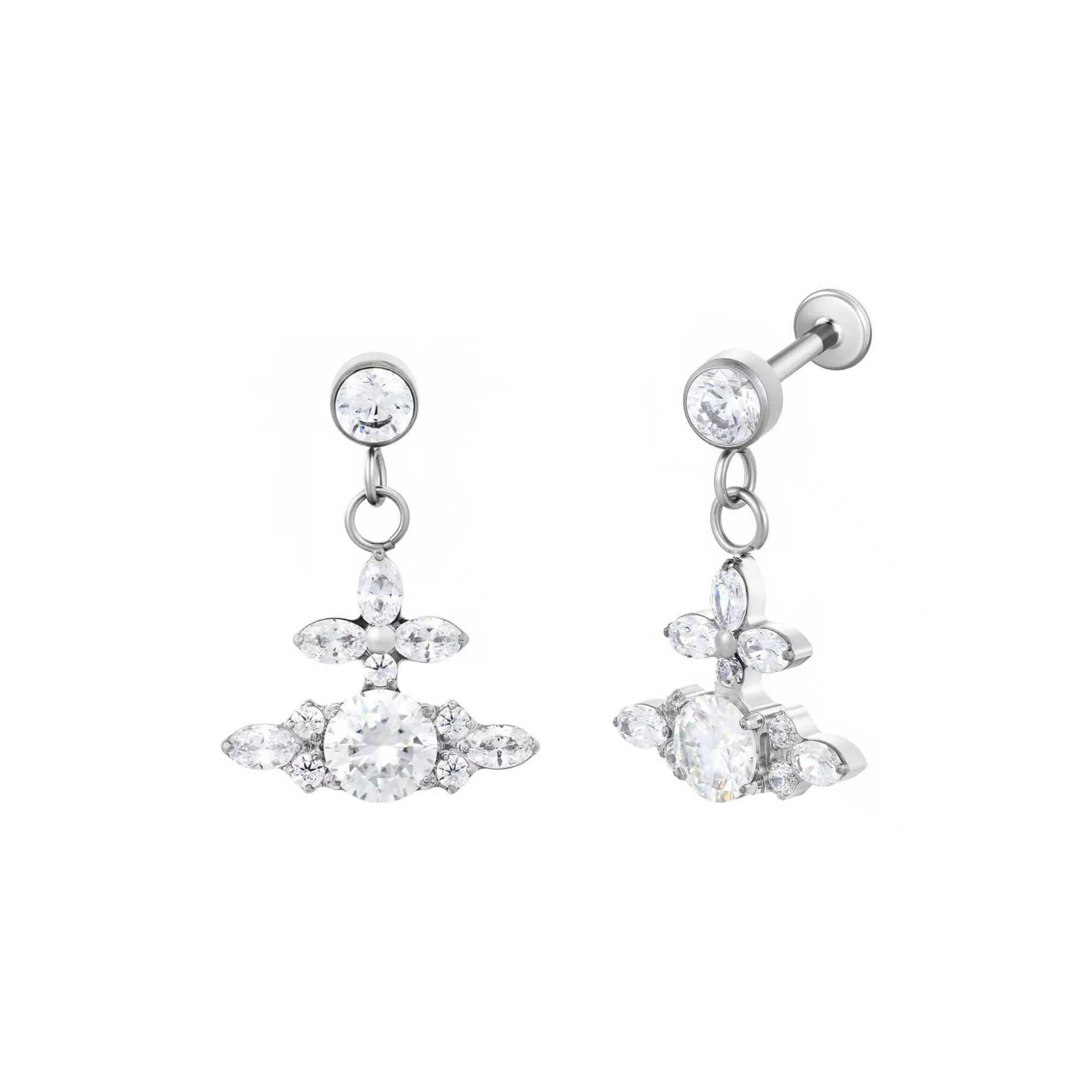 ICEGANG F136 Серьги из титанового сплава Унисекс